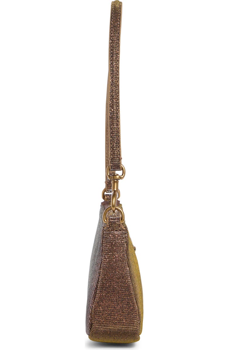 Kurt Geiger London Highgate Small Wristlet Shoulder Bag, Alternate, color, Bronze