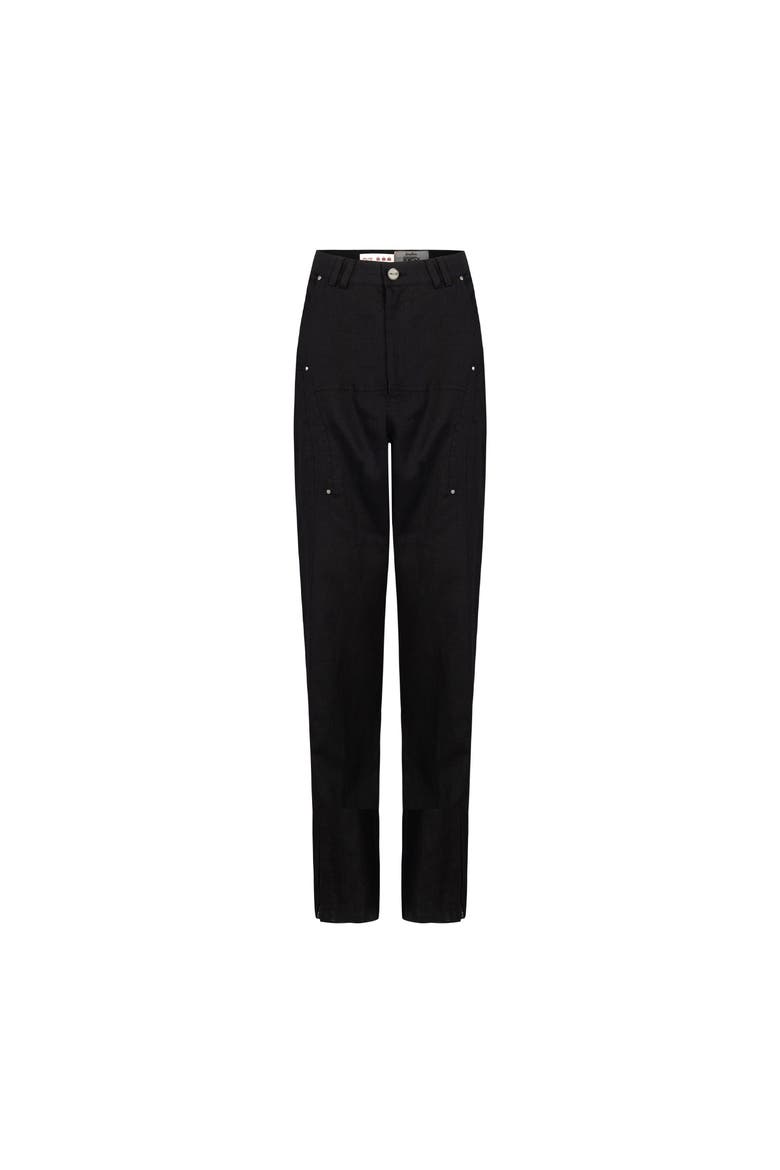 Daydreamers Linen Suit Pant, Main, color, Black