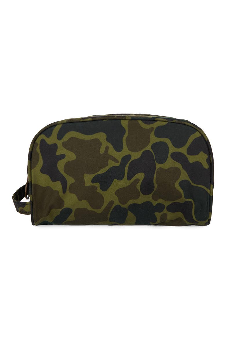 x Noah Waxed Cotton Toiletry Case, Alternate, color, CAMO