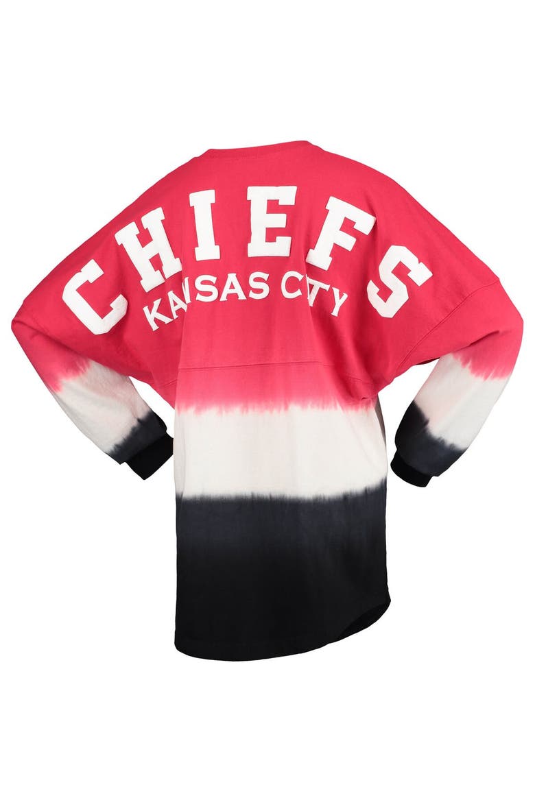 Women's Fanatics Branded Red/White Kansas City Chiefs Ombre Long Sleeve T-Shirt, Alternate, color, Red