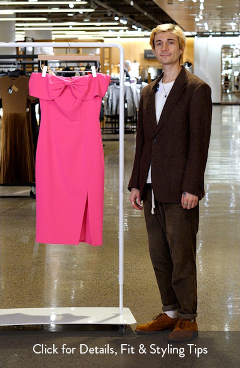 Bow Off the Shoulder Midi Dress, sales video thumbnail