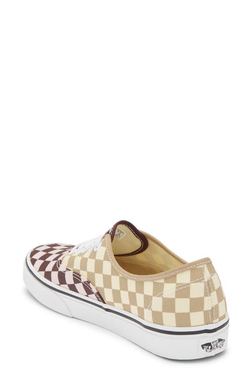 Vans Authentic Sneakers Check Mix Multi In Black