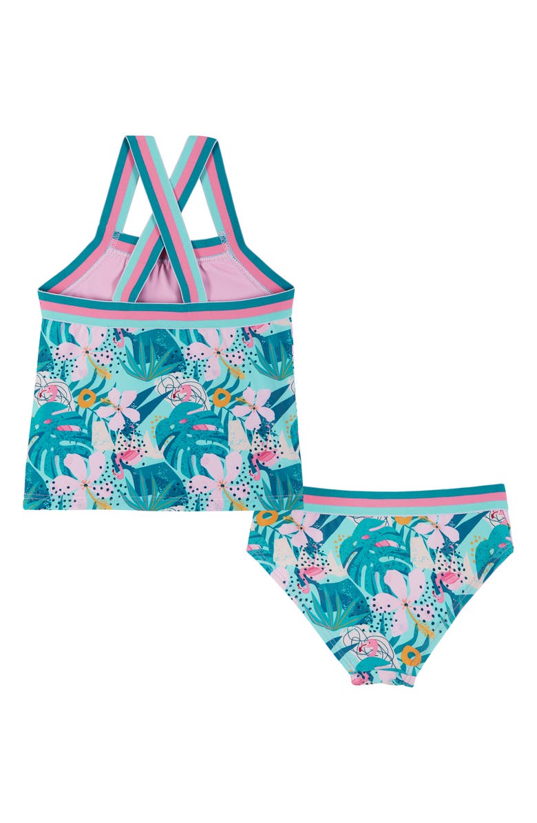Andy & Evan Kids' Reversible Two-Piece Tankini Swimsuit, Alternate, color, 