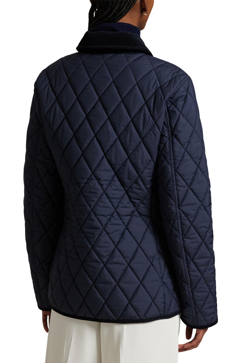 Corduroy Collar Quilted Barn Jacket