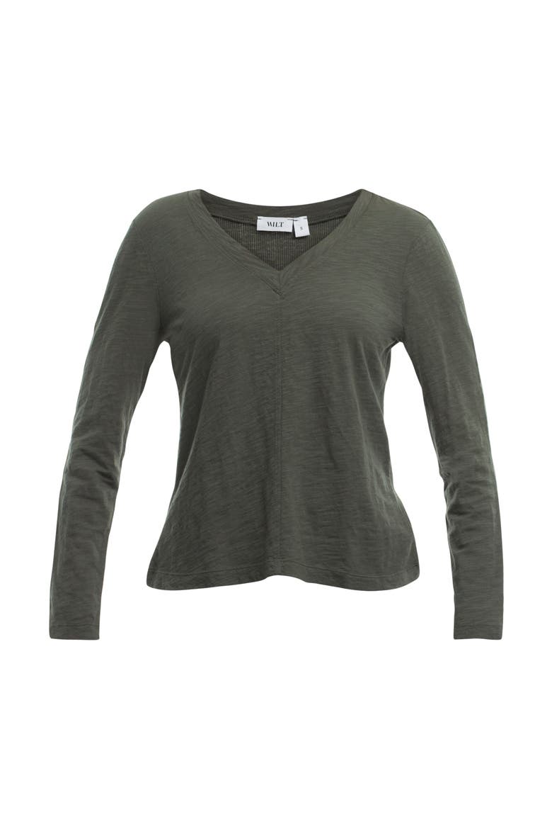 Deep-V Slim Tee, Alternate, color, Kambaba