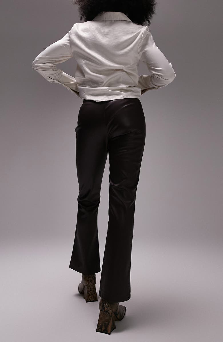 Topshop Faux Leather Trousers, Alternate, color,