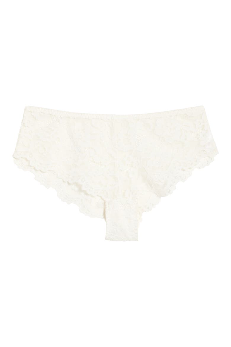 Lace Hipster Panties, Alternate, color, WHITE