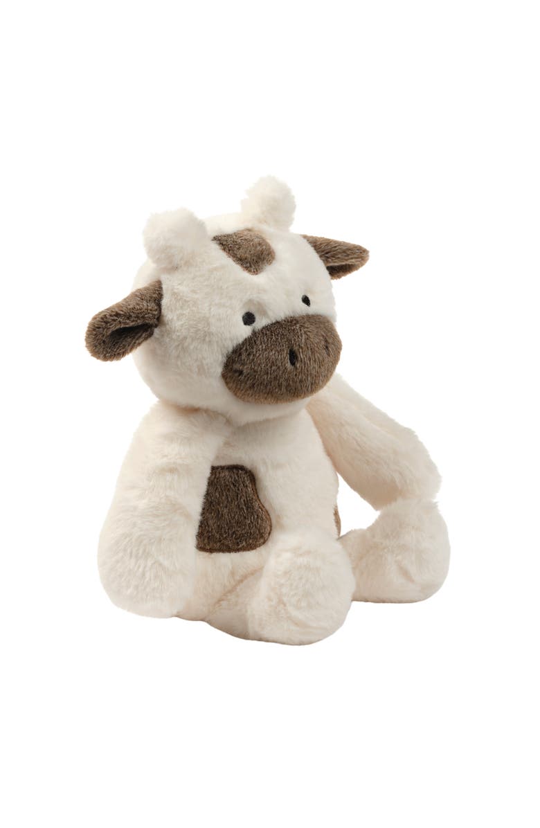 Bedtime Originals Farmyard Friends Plush Cow Stuffed Animal Toy - Milkshake, Alternate, color, Cream