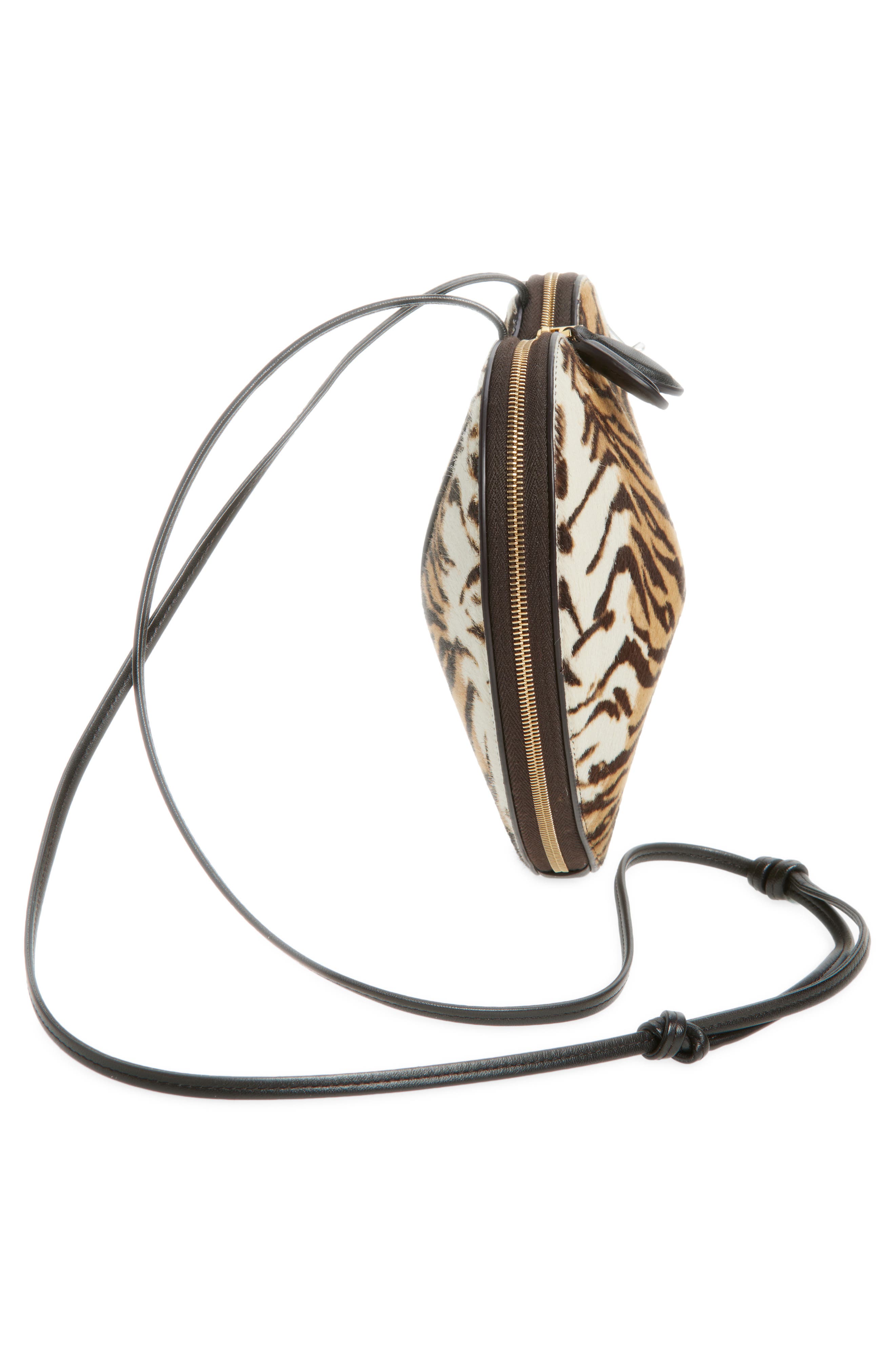 Alaïa Small Le Teckel Leather East/West Shoulder Bag, Alternate, color, 