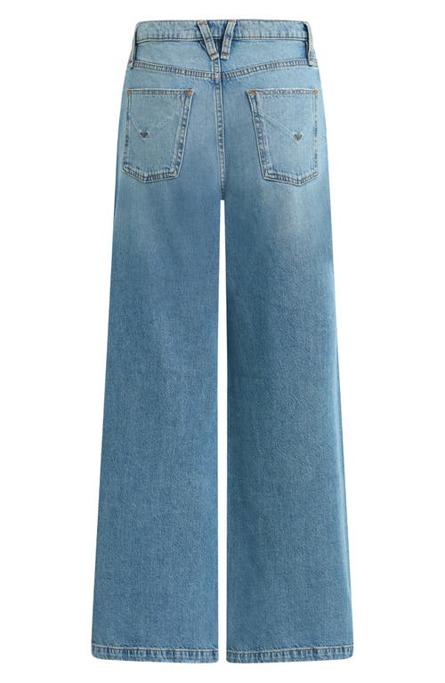 Hudson Jeans Jodie High Waist Super Wide Leg Jeans In Blue