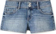 MANGO TEEN Low Waist Denim Mini Shorts