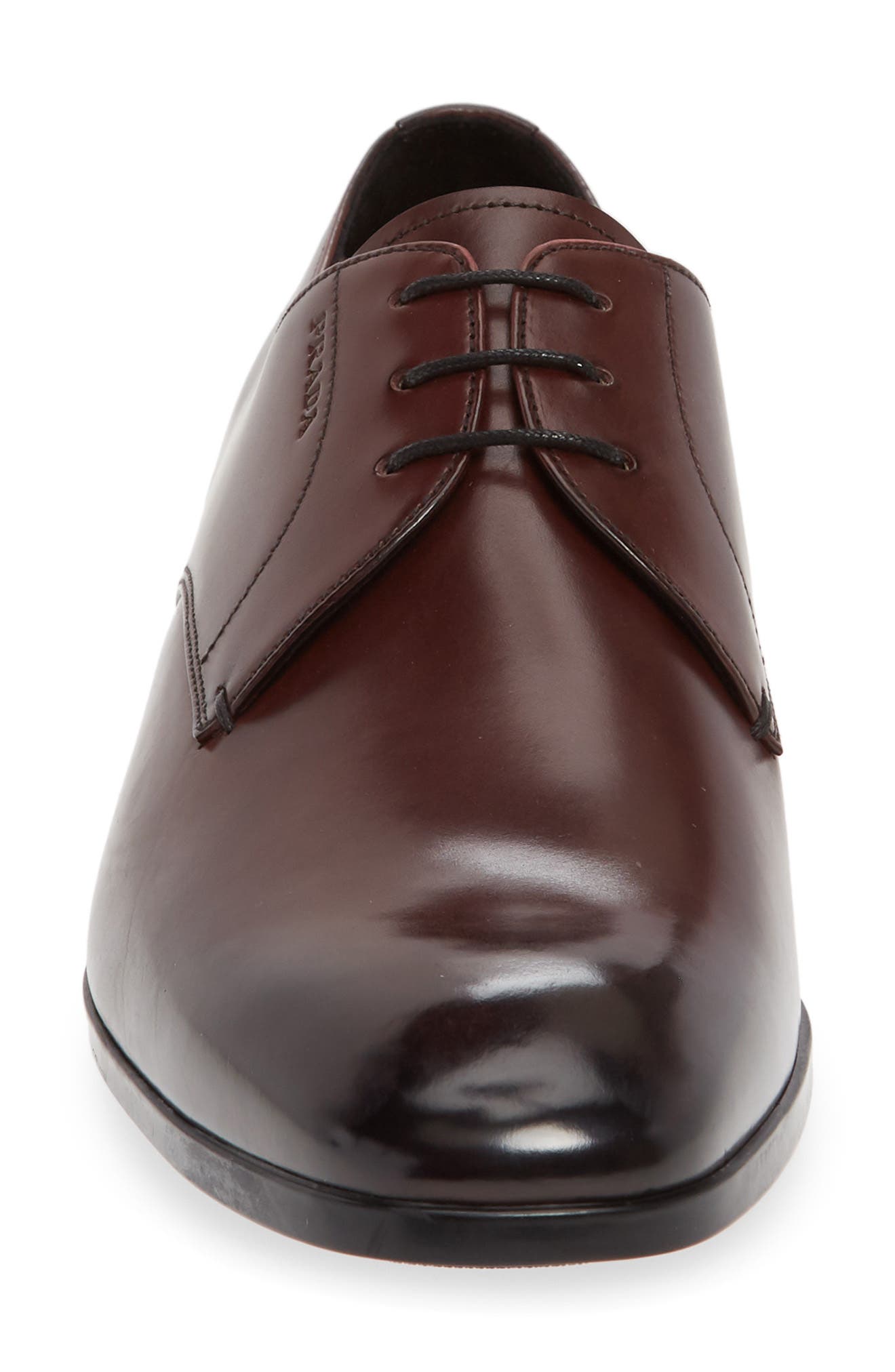 Spazzalato Plain Toe Oxford Derby, Alternate, color, CORDOVAN
