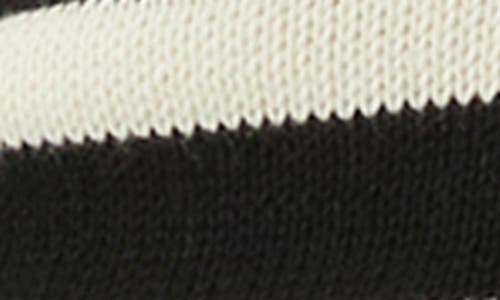 Astr The Label Analissa Stripe Collar Cardigan In Stripe Cream Black