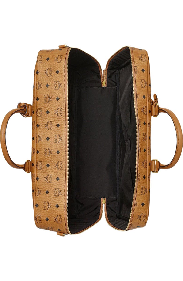 MCM Ottomar Suitcase in Visetos, Alternate, color, Cognac