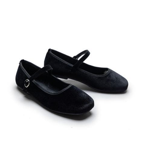 Michelle Satin Velvet Flats (Toddler, Little Kid & Big Kid)