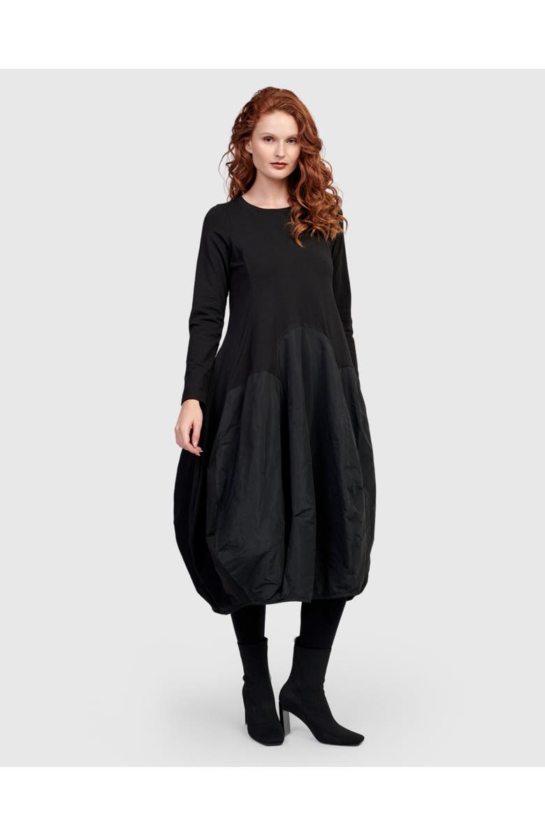 Alembika Maxima Crew Cocoon Dress, Alternate, color, Black
