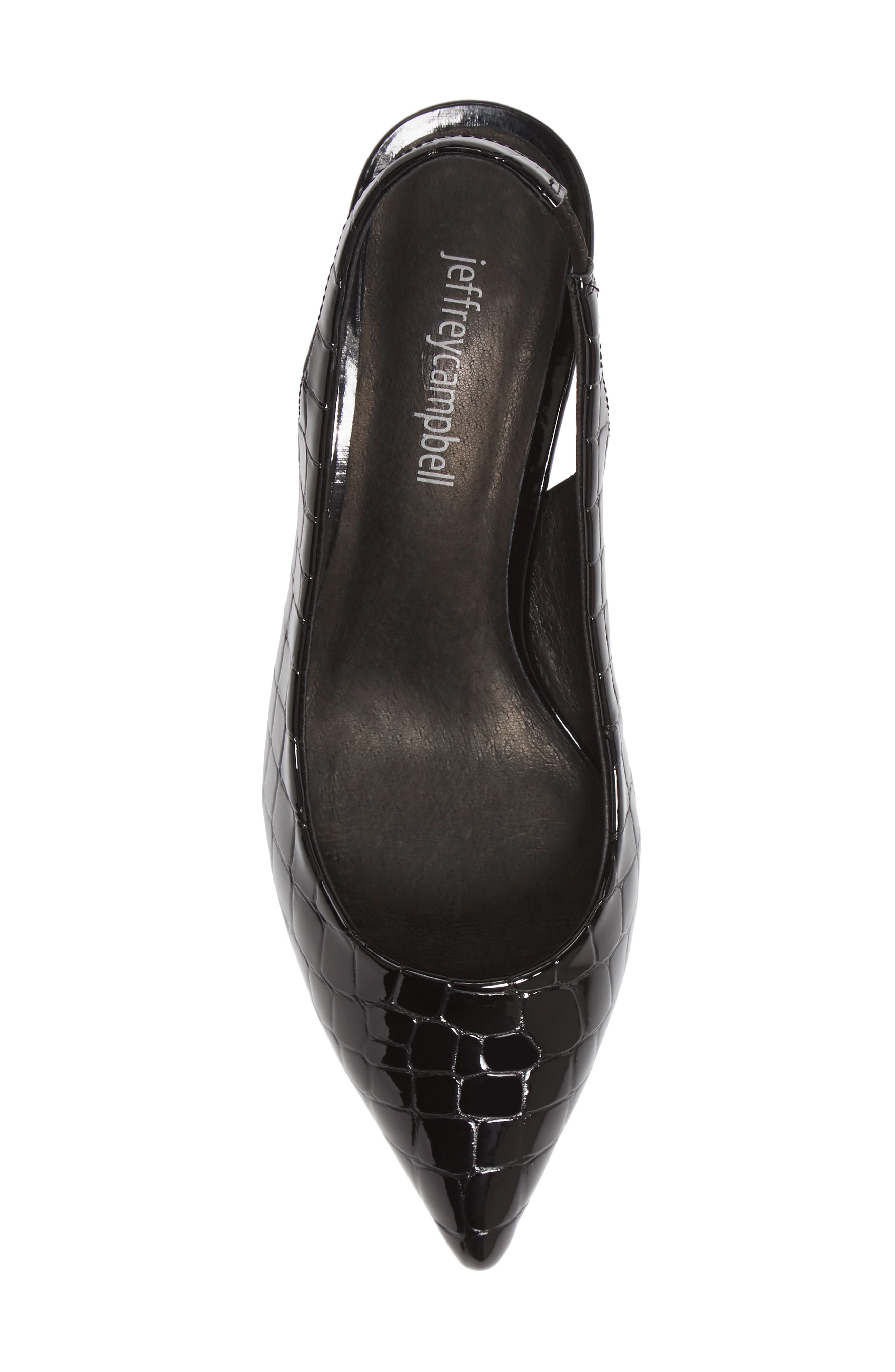Talisman Slingback Pump, Alternate, color, BLACK CROCO PATENT