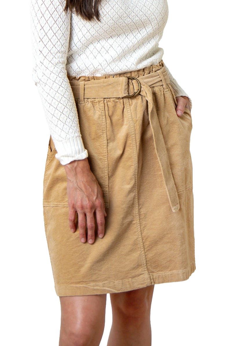 Hope & Henry Women's Organic Cinch Waist Cord Skirt, Alternate, color, 