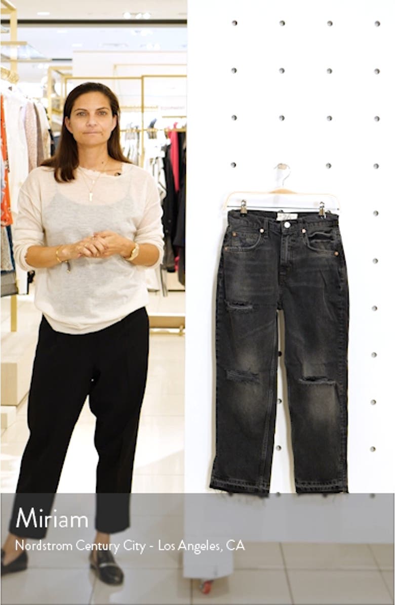 Lita Crop Straight Leg Jeans, sales video thumbnail