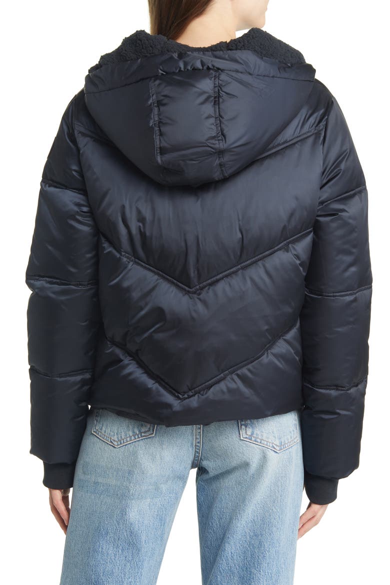 Ronney Water Resistant Crop Puffer Jacket, Alternate, color, TAR