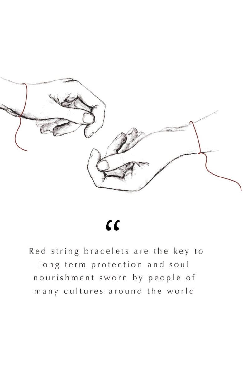 Karma and Luck Navy Enamel Evil Eye Red String Adjustable Bracelet Super Guardian, Alternate, color, Red/Silver/Navy