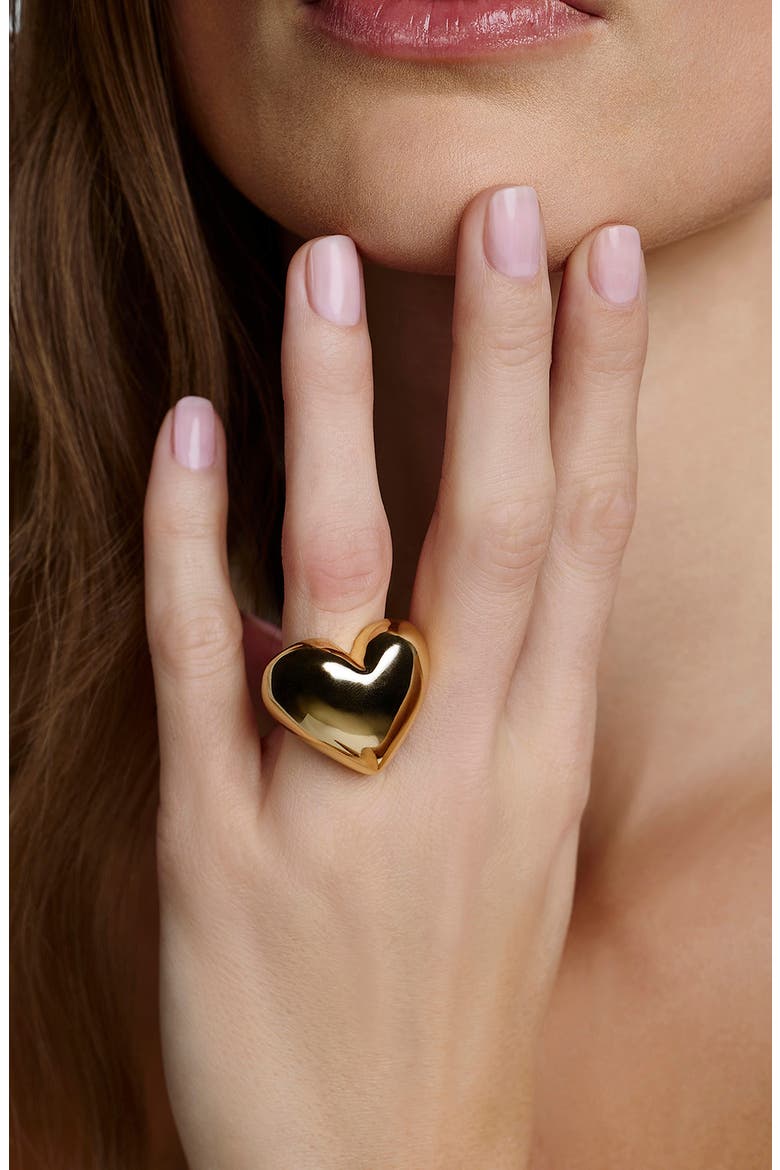 Puffy Heart Ring, Alternate, color, YELLOW GOLD