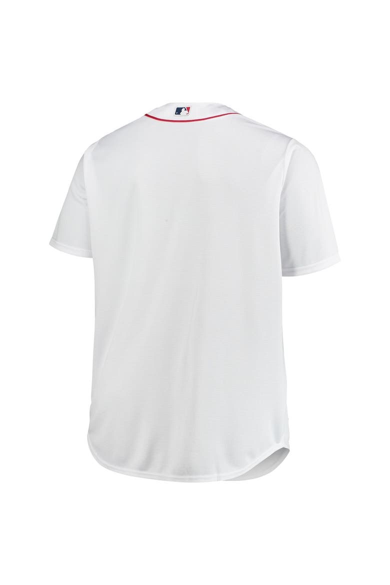 Men's White Boston Red Sox Big & Tall Home Replica Team Jersey, Alternate, color, White
