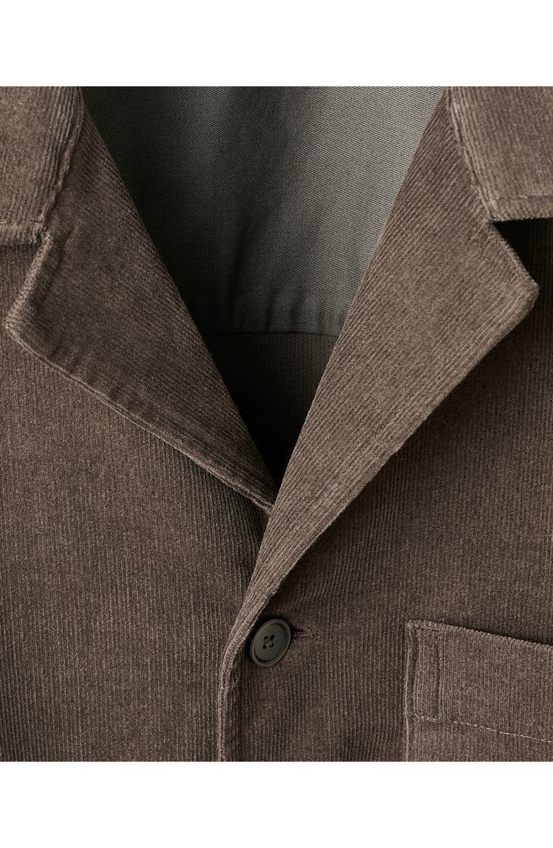 MANGO Regular Fit Corduroy Overshirt, Alternate, color, Mink Grey