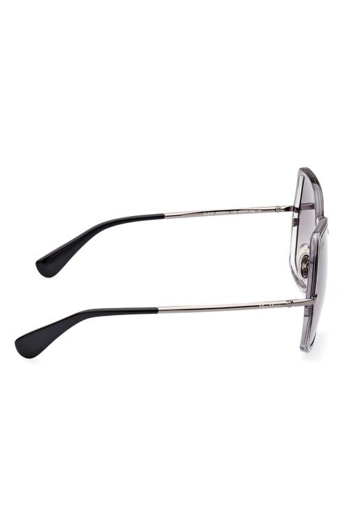 Max Mara 61mm Gradient Geometric Sunglasses In Blue