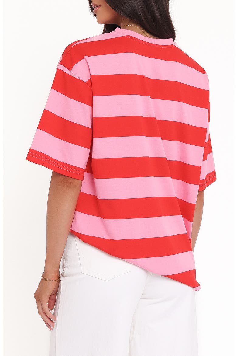 Zestora Stripe T-Shirt, Alternate, color, RED PINK STRIPE
