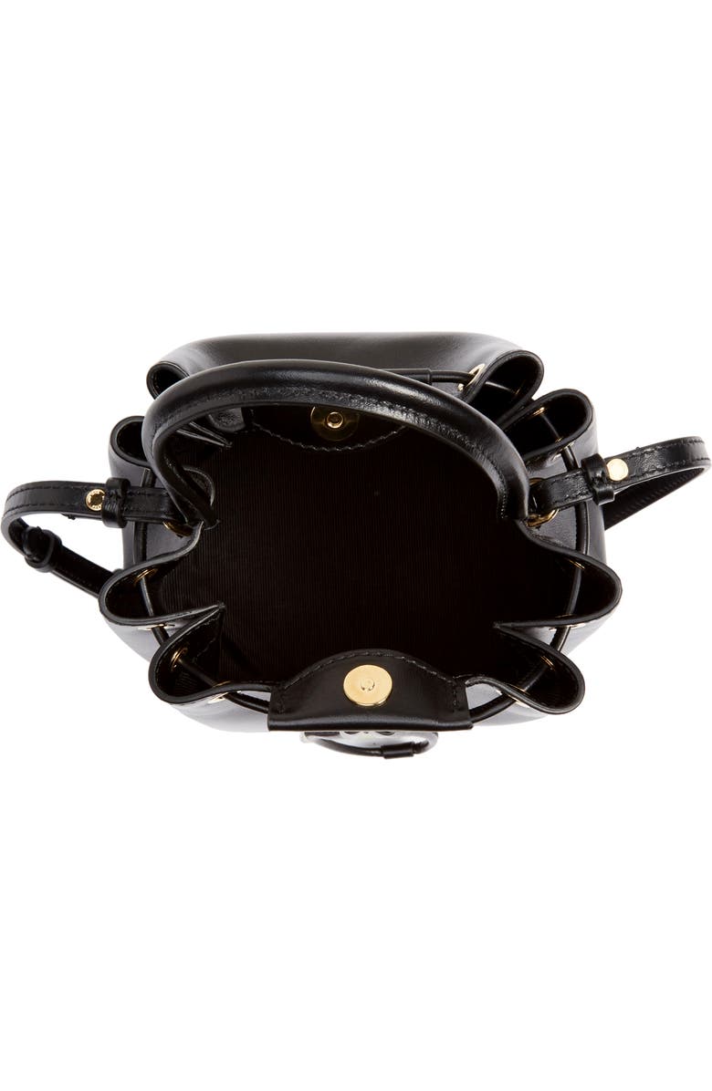 Burberry Peony Leather Bucket Bag, Alternate, color,