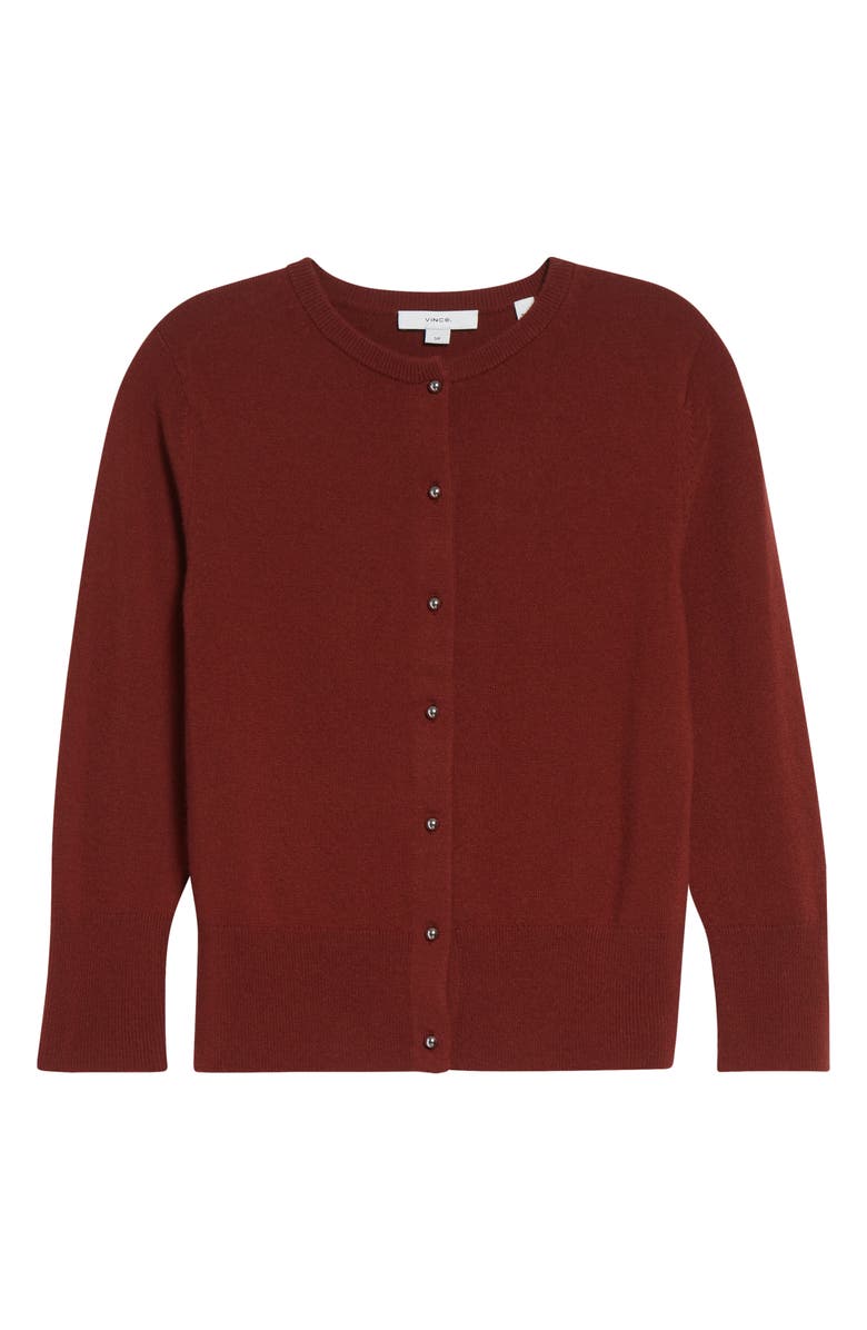 Vince Wool & Cashmere Blend Cardigan, Alternate, color, Siena