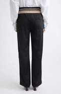 Dries Van Noten Huchisa Side Stripe Straight Leg Jersey Pants