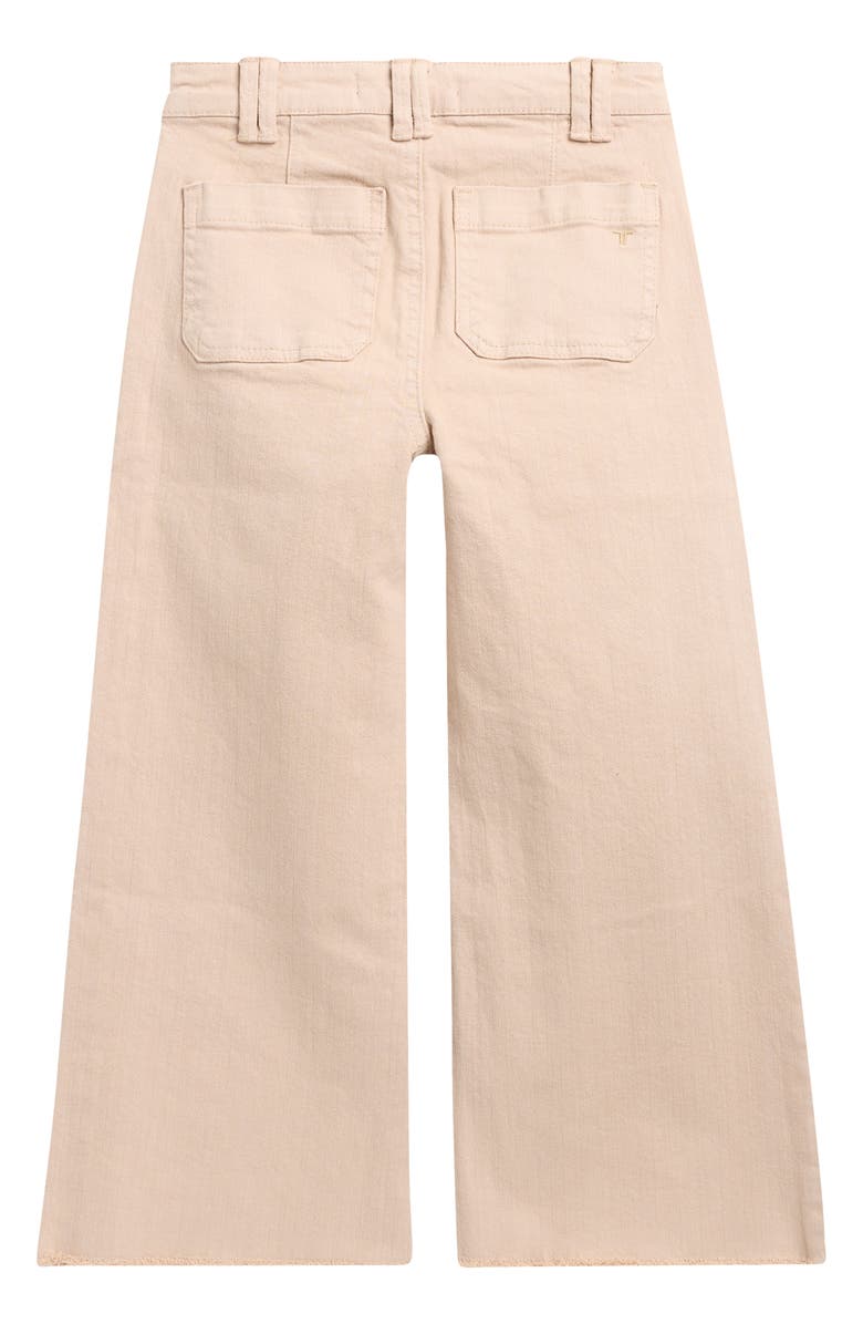 Tractr Kids' Fray Hem Wide Leg Jeans, Alternate, color, Khaki