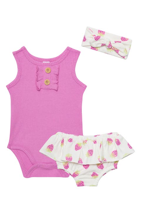 Bodysuit, Bloomers & Headband Set (Baby)