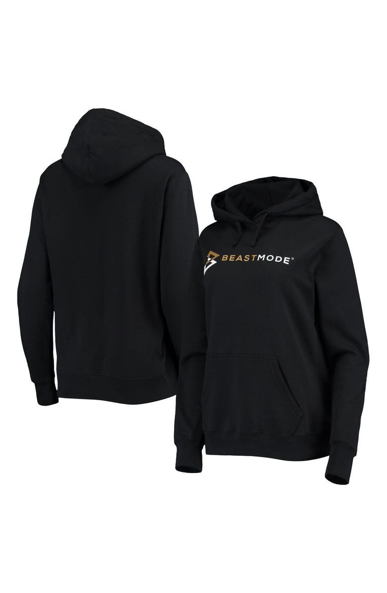 Beast Mode Women's Beast Mode Black Basic Logo Pullover Hoodie, Main, color,