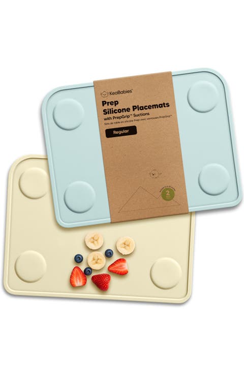 2-Pack Prep Silicone Placemats
