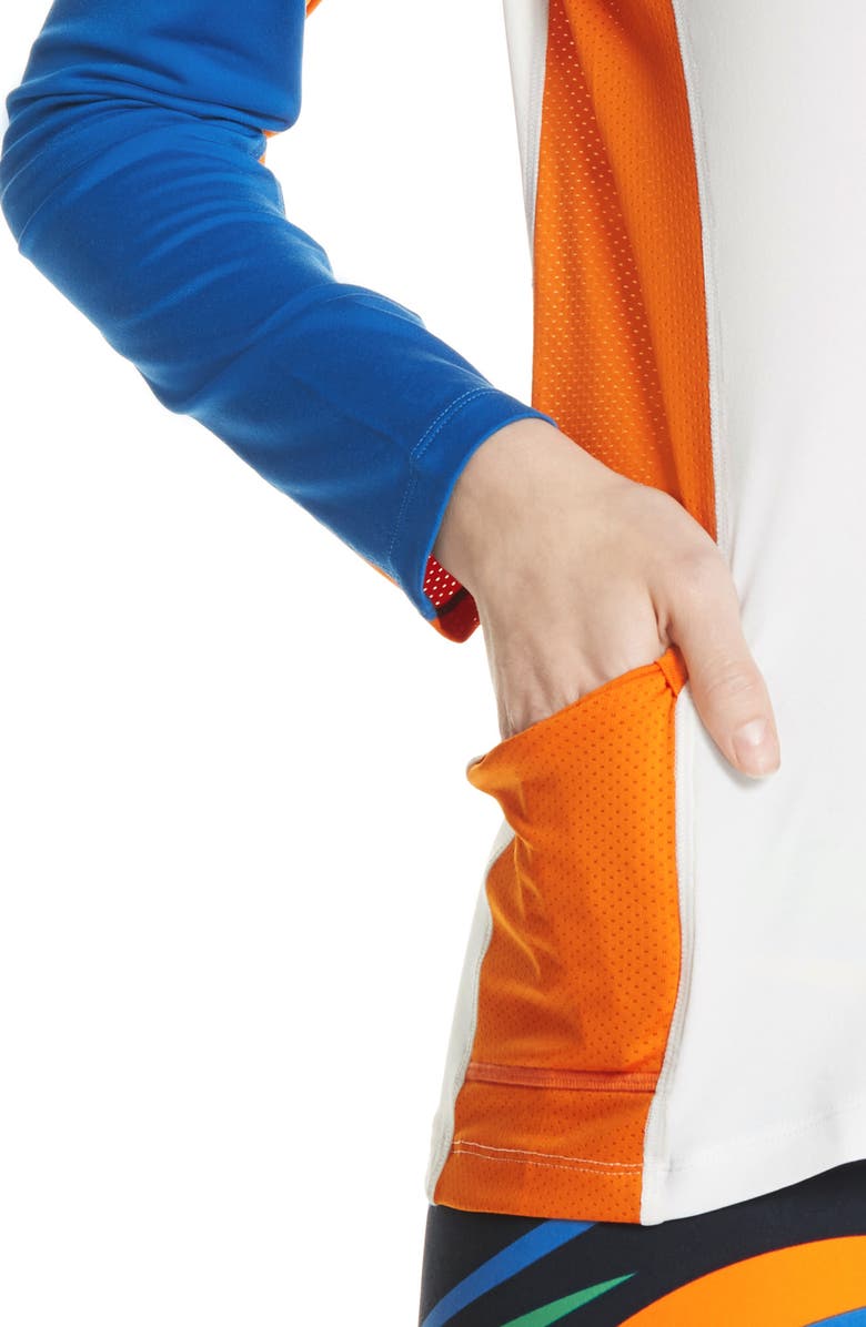 Tory Sport by Tory Burch Tory Sport Colorblock Performance Top, Alternate, color, 