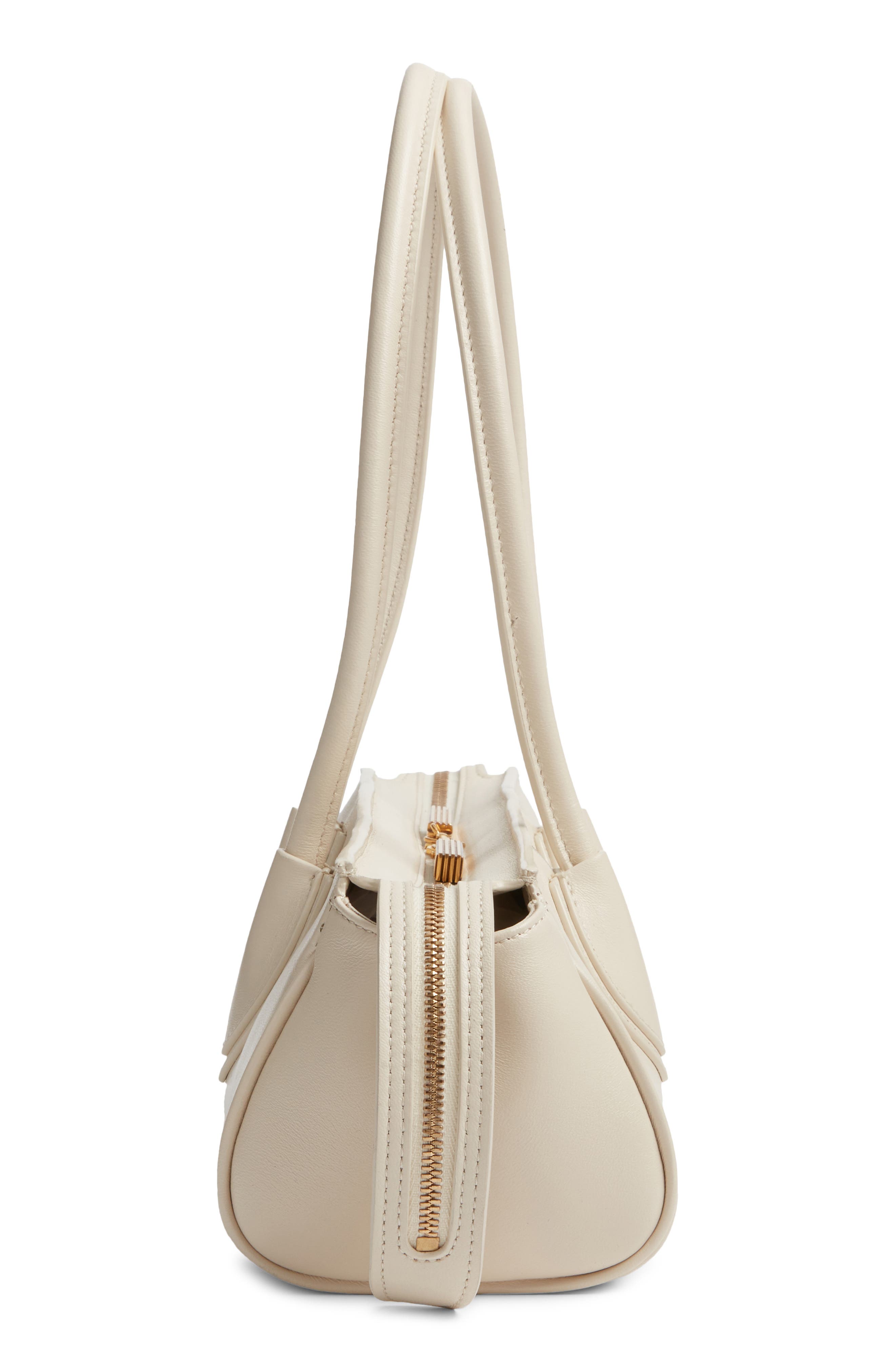 Khaite Donna Soft Leather East/West Shoulder Bag, Alternate, color, 103 Cream