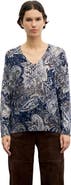 GERARD DAREL Rhea Long Sleeve V-Neck Sweater