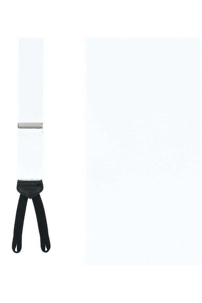 Sutton Silk Formal Suspenders, Alternate, color, WHITE
