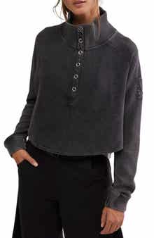 Free People FP Movement So Fly Cotton Henley Top