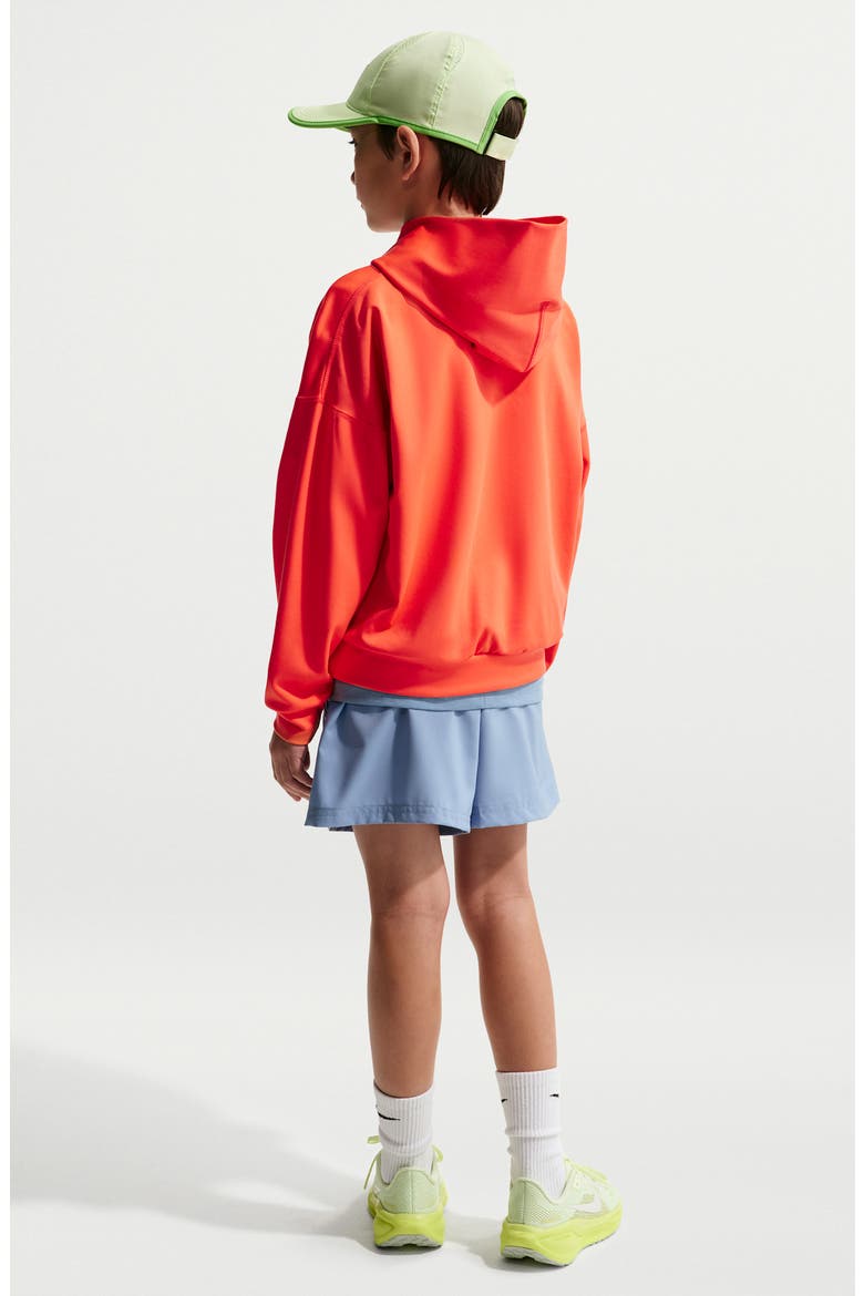 Kids' Pro Dri-FIT Hoodie, Alternate, color, TURF ORANGE/ BLACK
