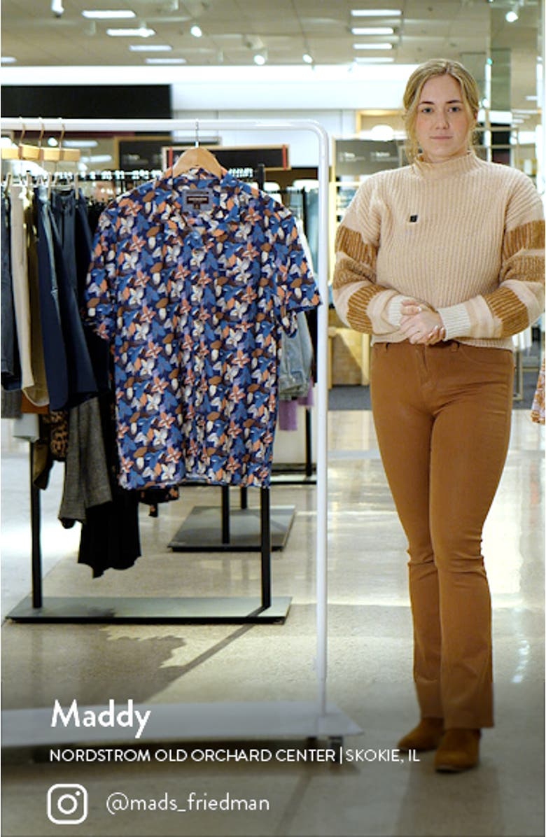 Abstract Floral Cotton and Modal Camp Shirt, sales video thumbnail