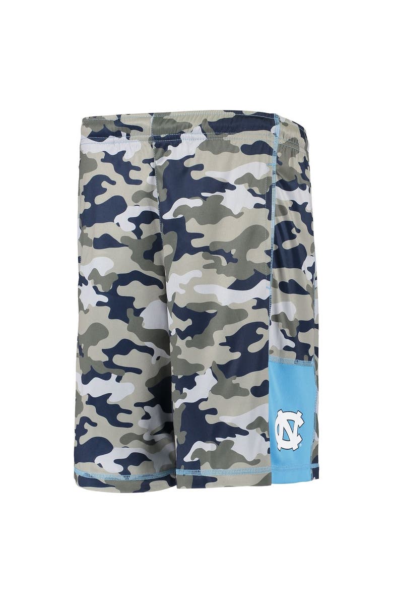 Outerstuff Youth Gray/Carolina Blue North Carolina Tar Heels Extra Yardage Camo Shorts, Alternate, color, Gray