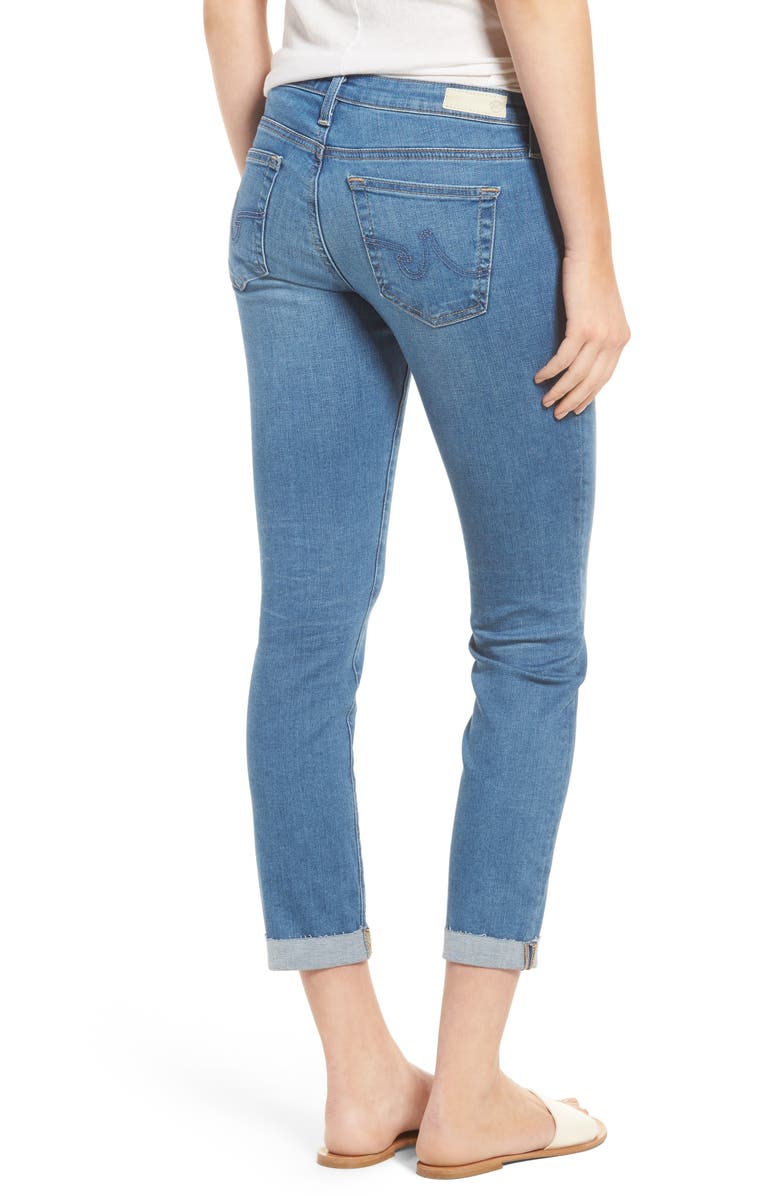 AG The Stilt Roll Cuff Cigarette Leg Jeans, Alternate, color, 12 Year Canyon