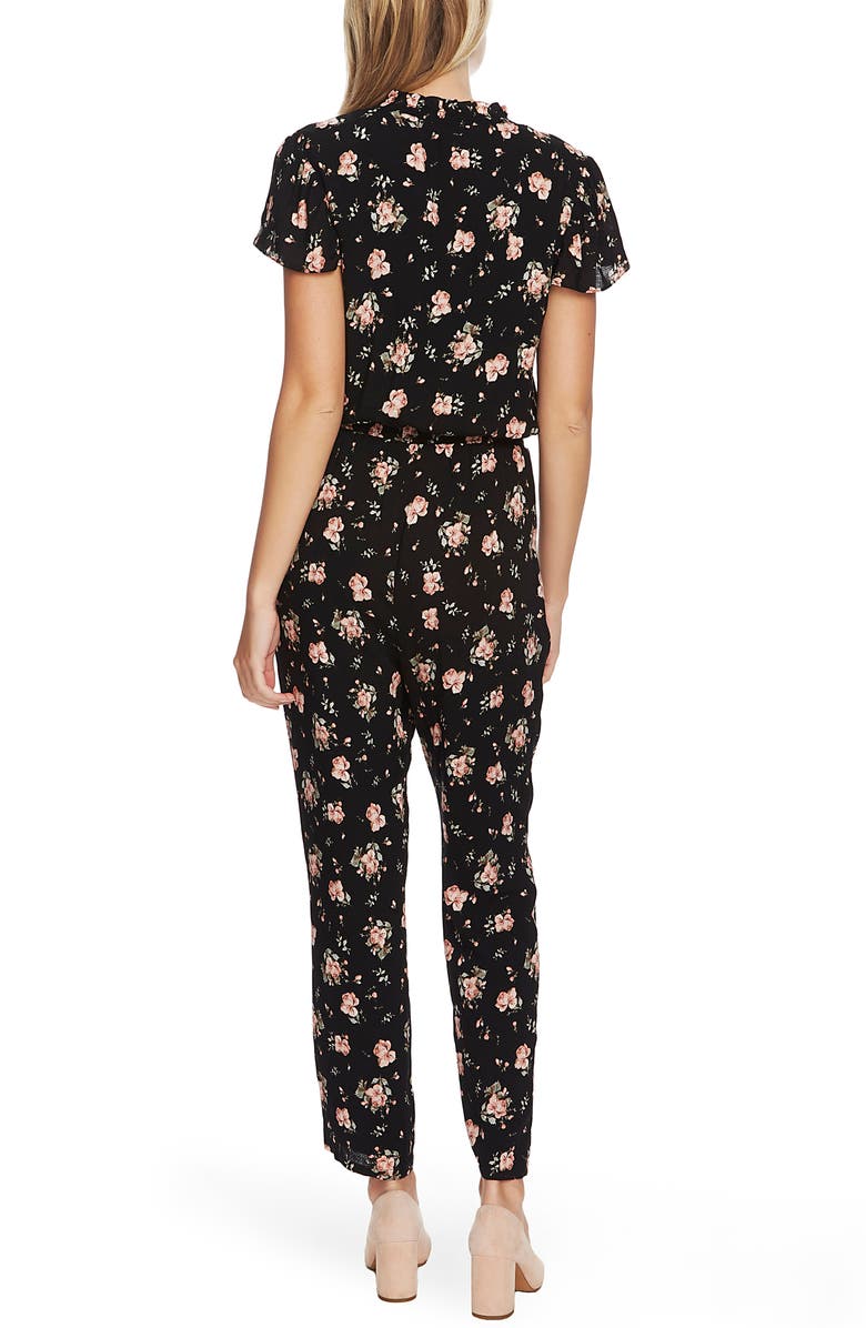 1.STATE Festival Rose Smocked Waist Jumpsuit, Alternate, color, 