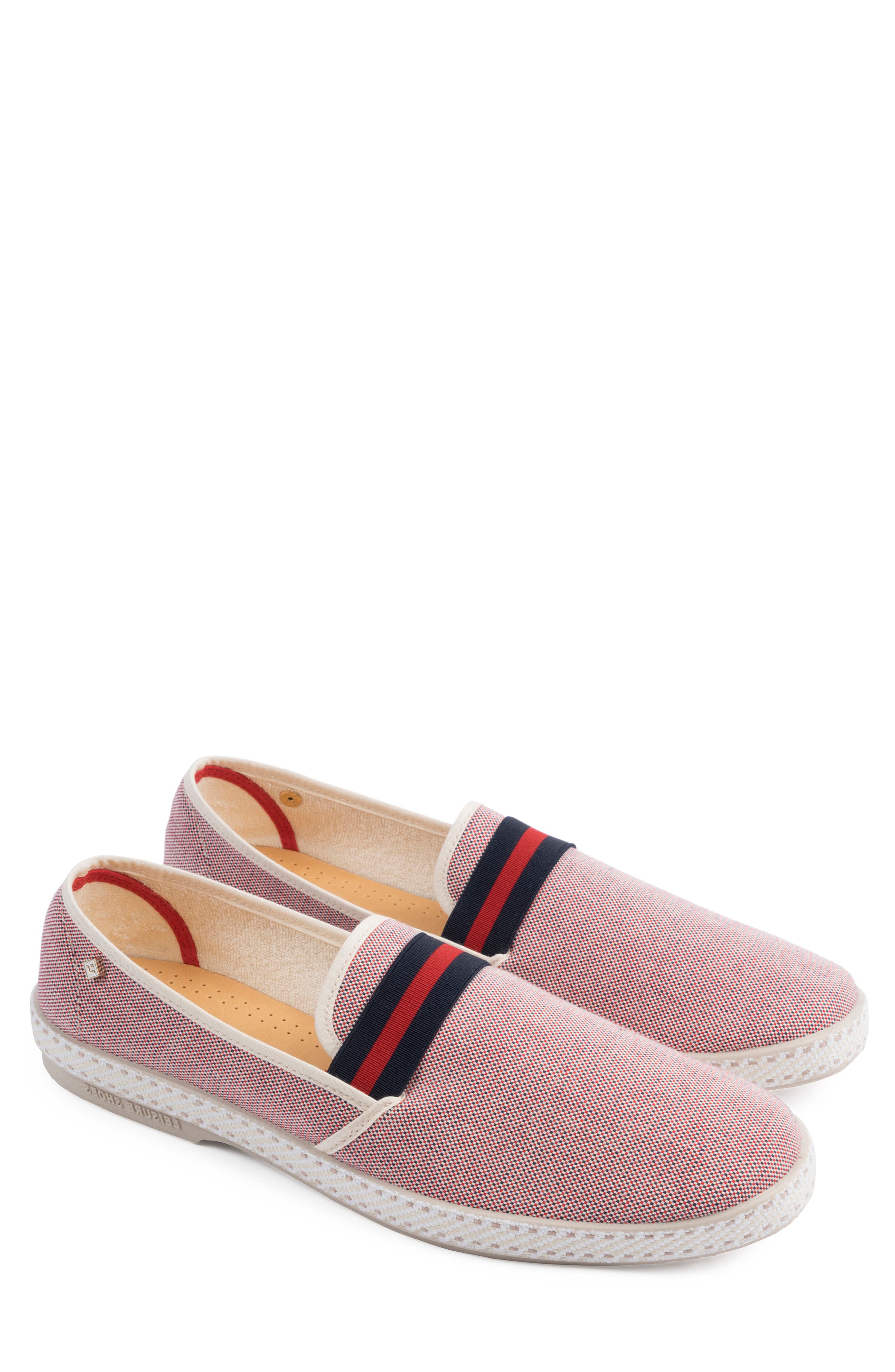 College Slip-On, Main, color, Z/DNU ROUGE LIGHT RED FABRIC