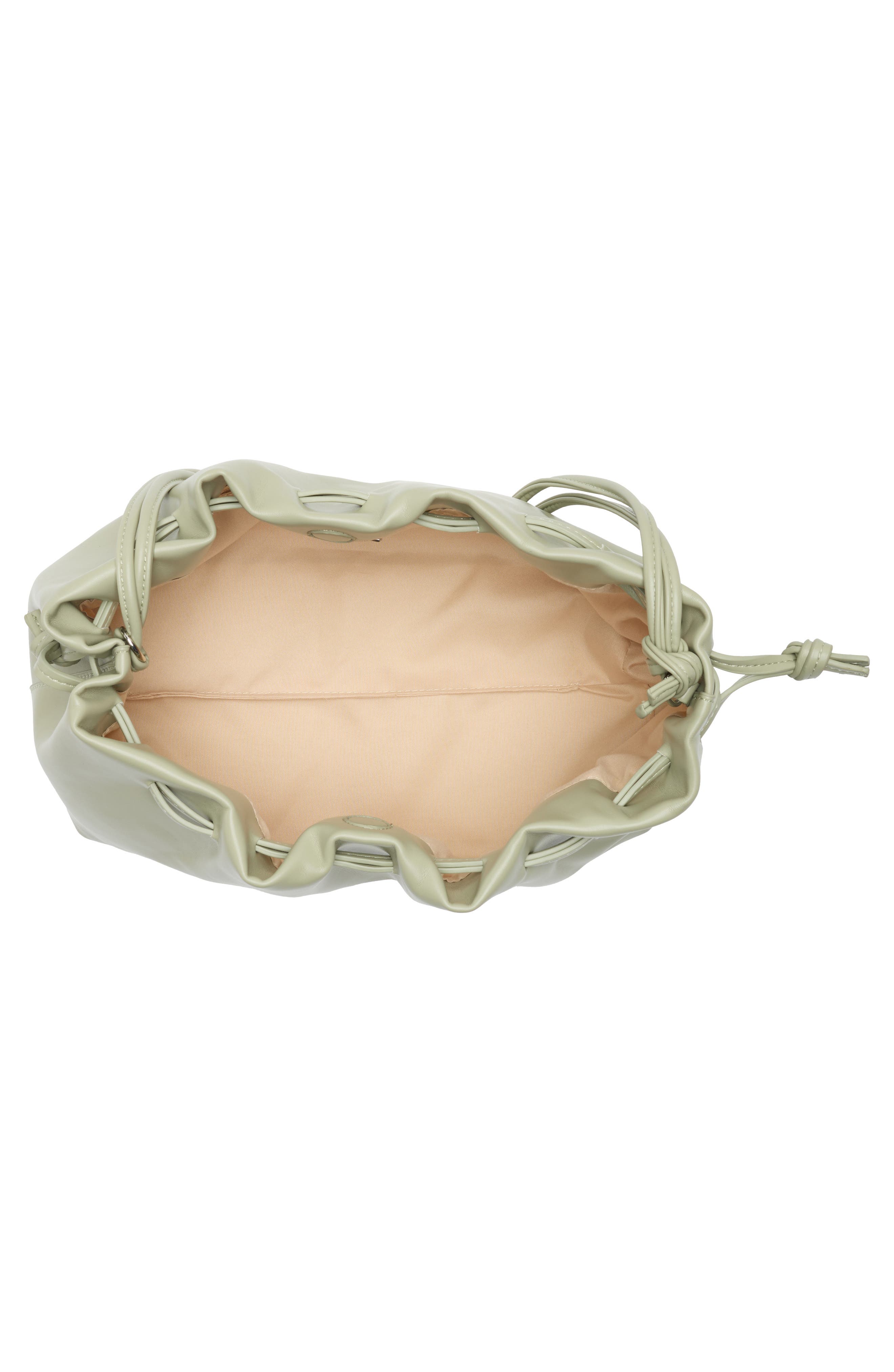 Faux Leather Shoulder Bag, Alternate, color, SAGE