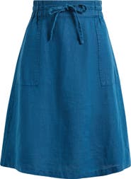 Seasalt Cornwall Pepper Moth Linen Skirt